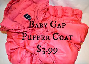 girls gap puffer coat