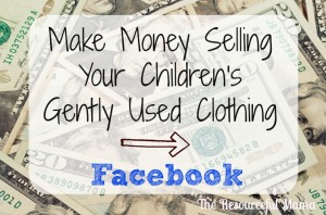 how to sell your children's gently used clothing of facebook and make some money