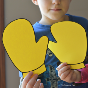 These two activities are a fun way for young children to act out and extend the story One Mitten. toddler | preschooler | kindergarten | winter activities | indoor activities | matching
