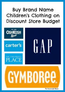 buy brand name children's clothing on discount store budget