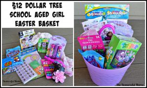 dollar tree easter basket for school aged girl