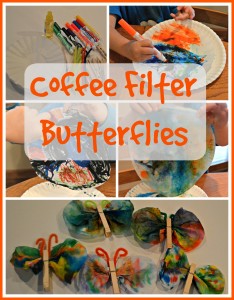 coffee filter butterflies 