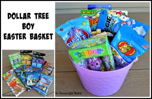 dollar tree Easter basket boy