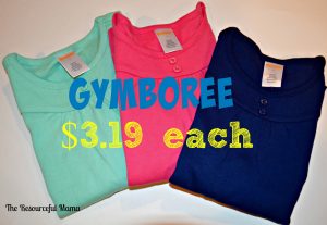 Gymboree shirts $3.19 each