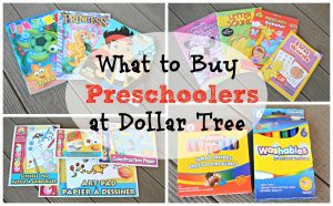 what to buy preschoolers at Dollar Tree