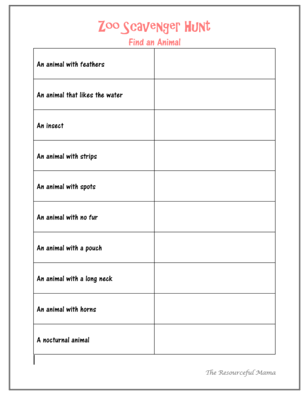 Zoo Membership & Free Printables The Resourceful Mama