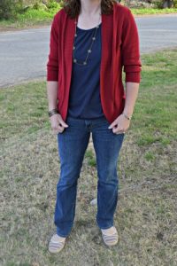 dkny jeans-aerosoles shoes-burgundy sweater-loft shell