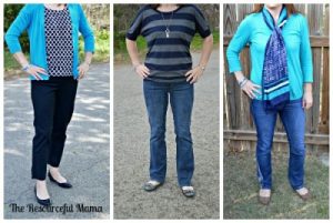 What I Wore spring~DKNY jeans, loft tops, gap cardigan