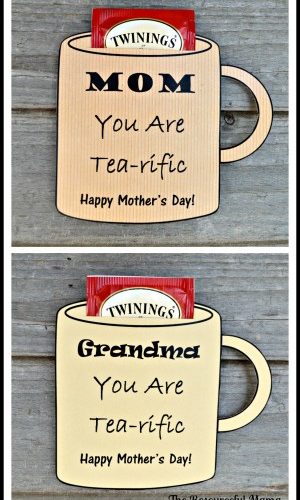 Free printable mother's day card for your tea loving mom or grandma.