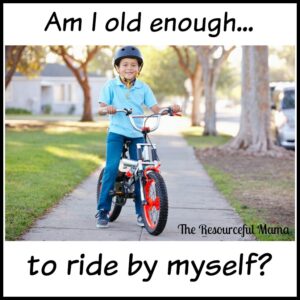 at what age are kids ready to ride their bikes independently