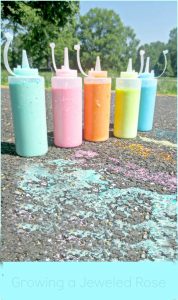 squirt bottle sidewalk chalk