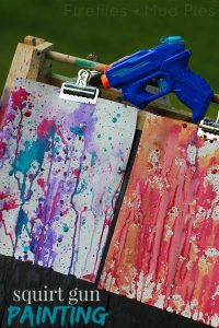 squirt gun painting