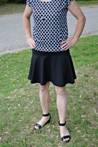 what i wore sring banana republic outlet skirt/loft outlet top