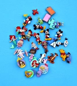 Disney buttons used to make I-spy bags