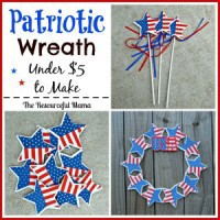 DIY Dollar Tree Patriotic Wreath