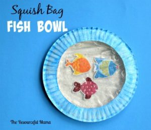 Squish bag fish bowl