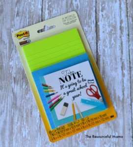 Take note teacher gift-free printable gift tag for back to school teacher gift