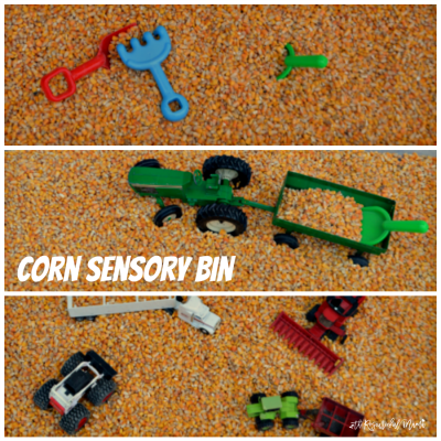 Fall Harvest Corn Sensory Bin