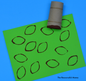 toilet paper roll football craft for kids