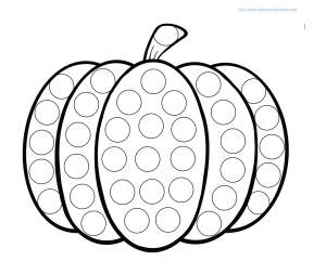 Do a Dot Pumpkin printable worksheet