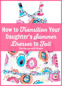 Great tips to transition your daughter's cute summer dresses into Fall as the weather as the weather gets cooler.