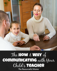 Communicating with your child's teacher