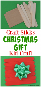 Craft sticks Christmas gift kid craft