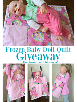 Frozen Baby Doll Quilt Giveaway