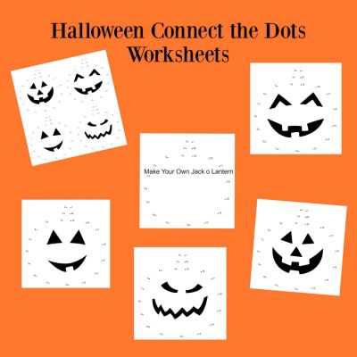 Halloween Connect the Dots Worksheets