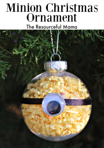 Minion Kid Christmas Ornament