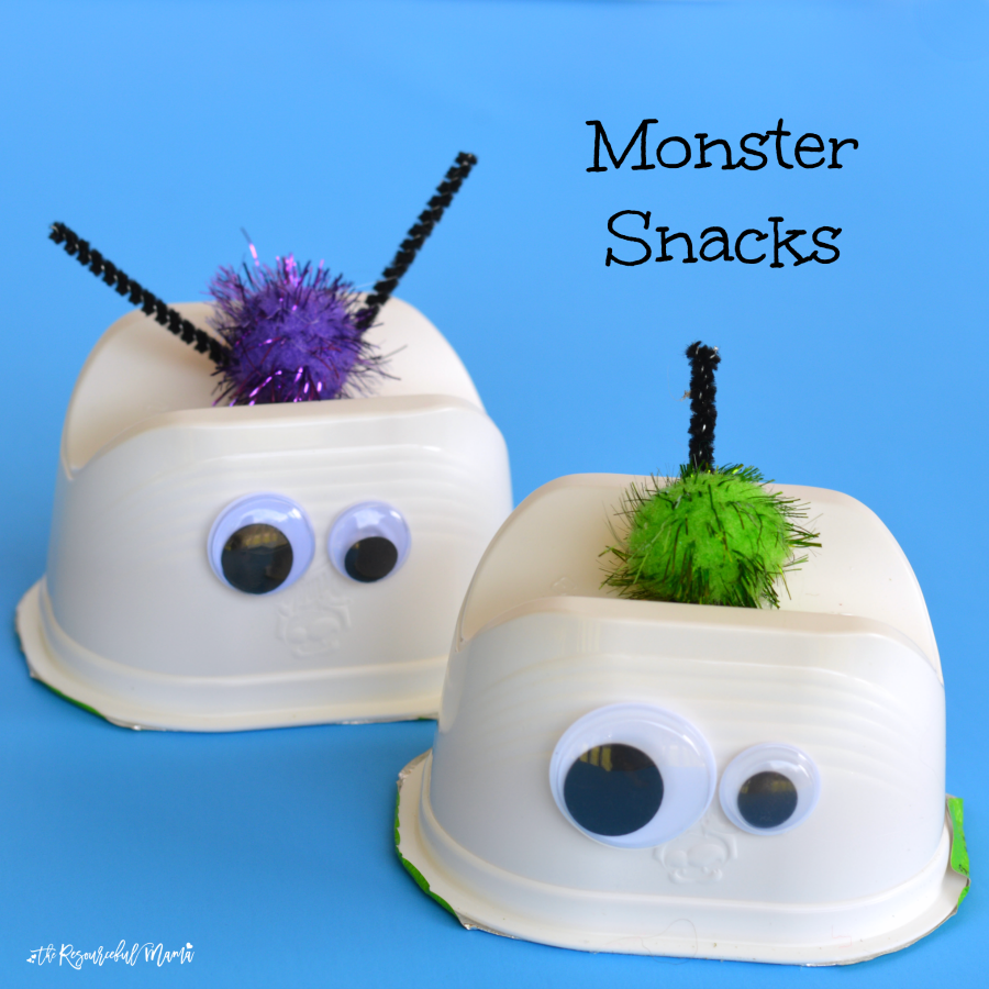 These wacky monster snacks are so fun, versatile, and creative! They work great for Halloween, a monster them, or just for fun. 