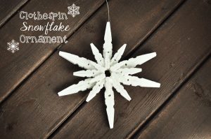 DIY snowflake craft