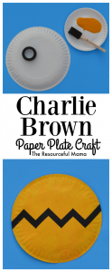 Paper Plate Charlie Brown Kid Craft