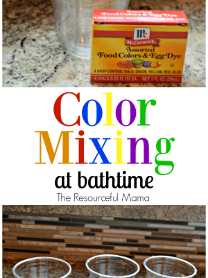 Color Mixing at Bathtime