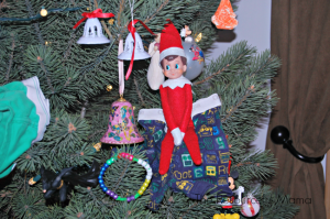 Elf on the Shelf put underwear in the Christmas tree