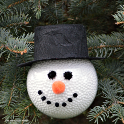 DIY Frosty the Snowman Ornament