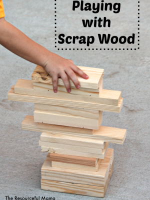 Simple Play with Scrap Wood