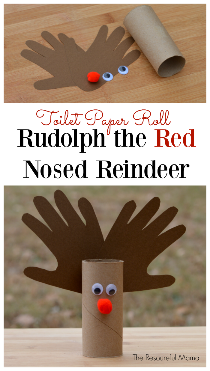 Rudolph Toilet Paper Roll Craft