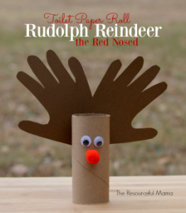 Toilet paper roll rudolph the nosed reindeer
