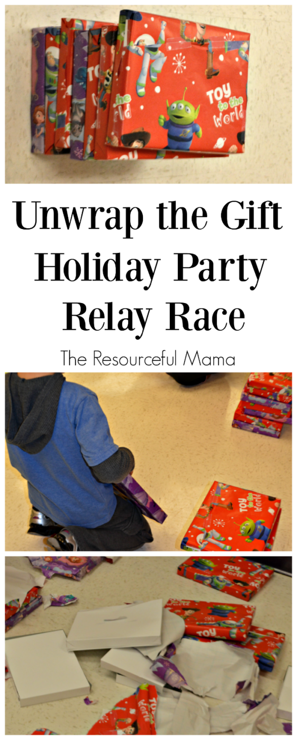 Unwrap the Gift Holiday Party Game - The Resourceful Mama