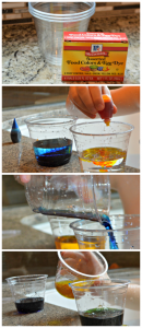 color mixing in the bath