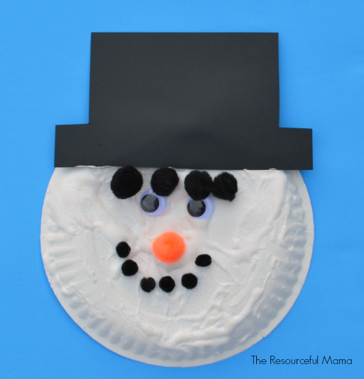 Paper Plate Snowman - Made To Be A Momma