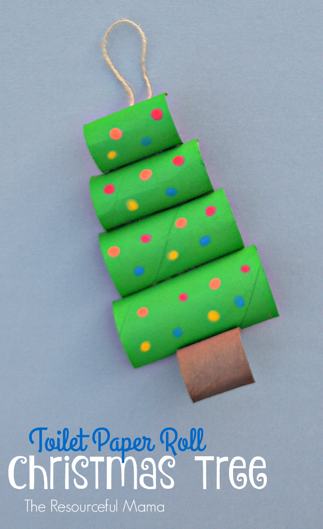 Upcycle your toilet paper rolls into this fun and easy Christmas craft or ornament for kids to make.