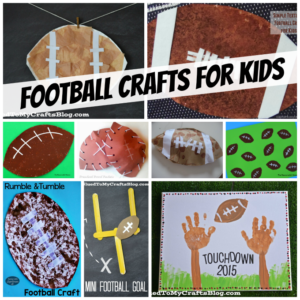 Fun and easy football crafts for kids.