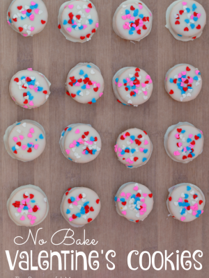 No Bake Valentine’s Day Cookies