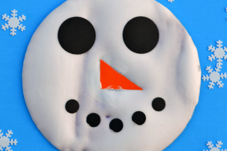 Snowman kid craft for winter