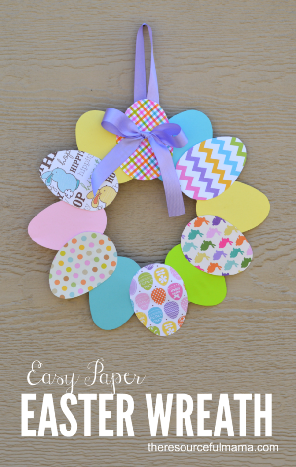 Paper Easter Wreath