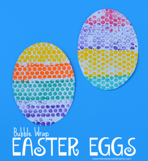 Bubble Wrap Easter Egg Kid Craft (Easter Link Party)