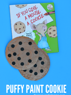 Puffy Paint Cookie Craft (When You Give a Mouse a Cookie)