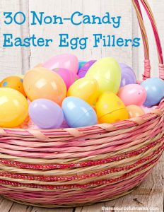 30 Easter egg fillers that are not candy, plus a bonus tip.
